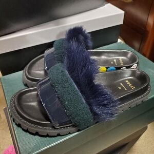 Sacai | Shoes | Apc X Sacai Black Leather Jules Sandals | Poshmark